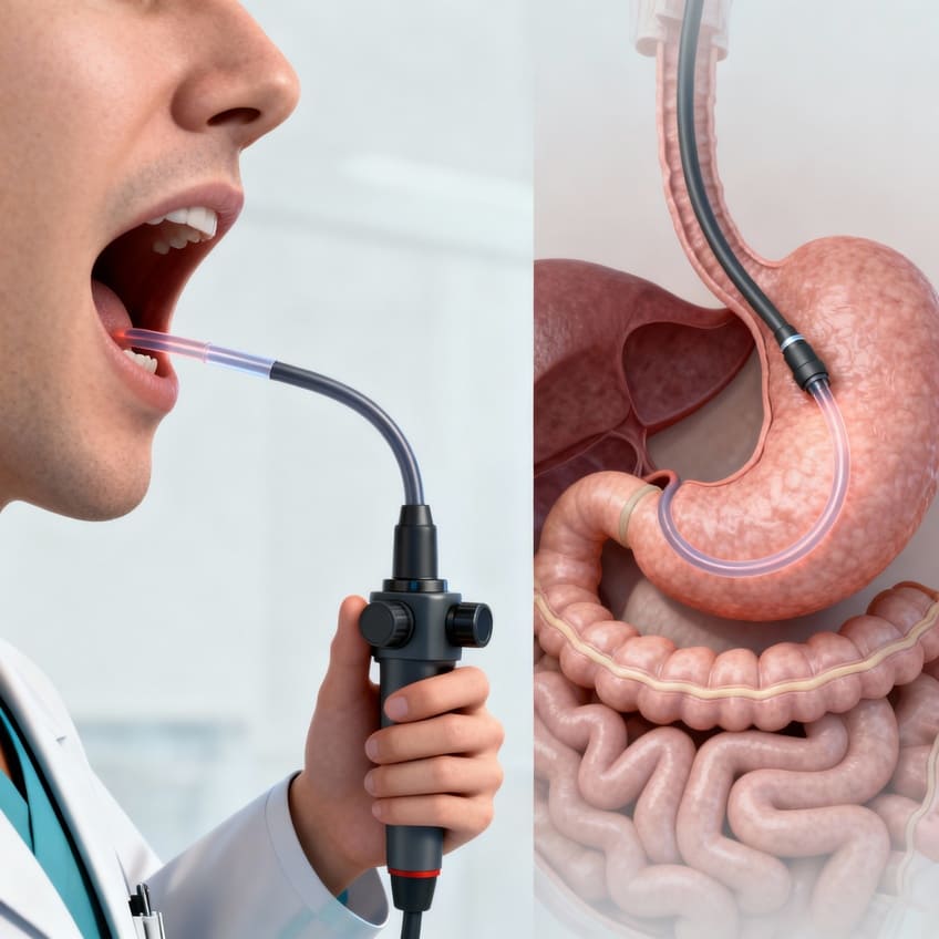 endoscopia vs gastroscopia